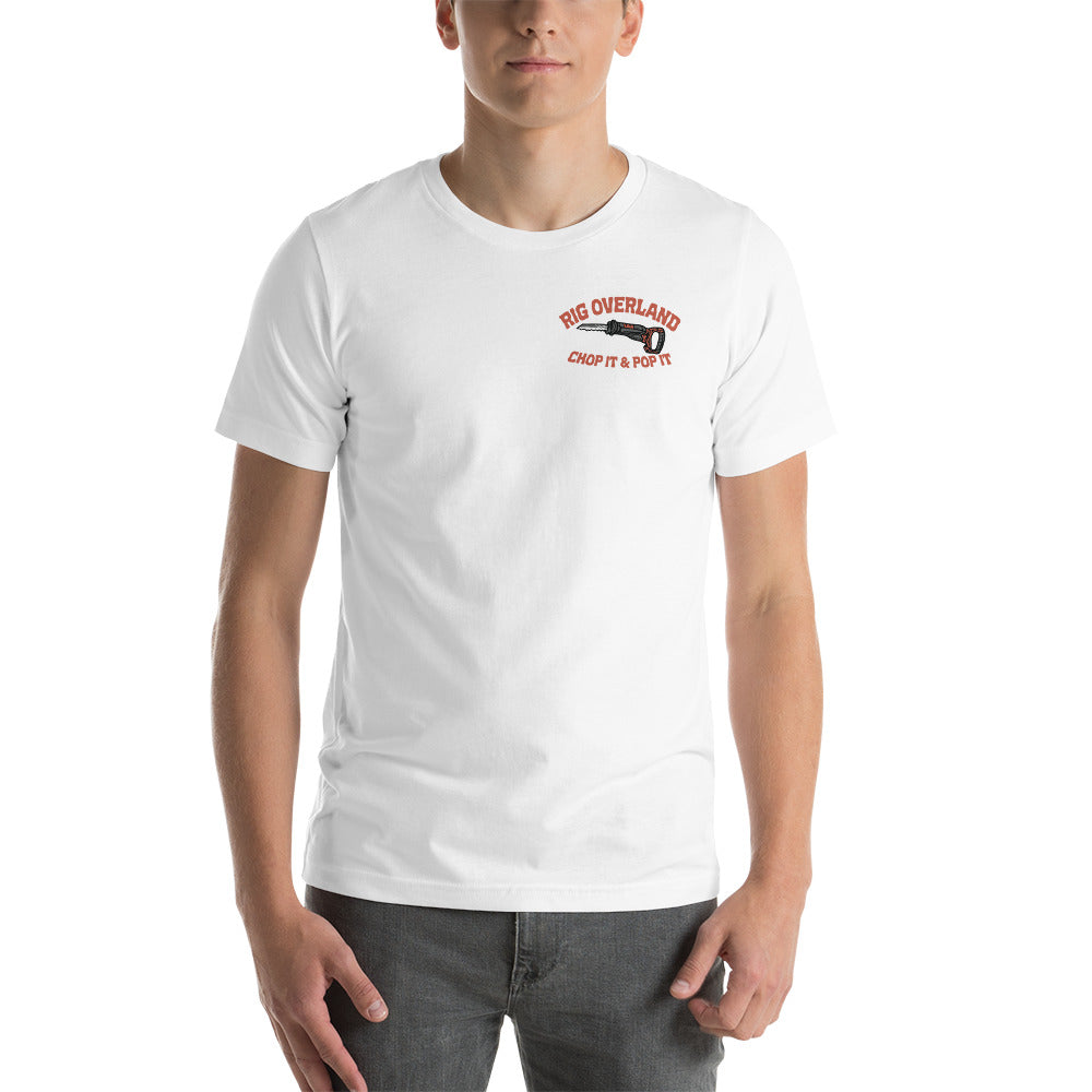 R.O. CHOP IT & POP IT, Short-sleeve unisex t-shirt