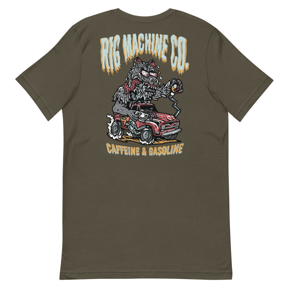 RMC CAFFEINE & GASOLINE, Short-Sleeve Unisex T-Shirt