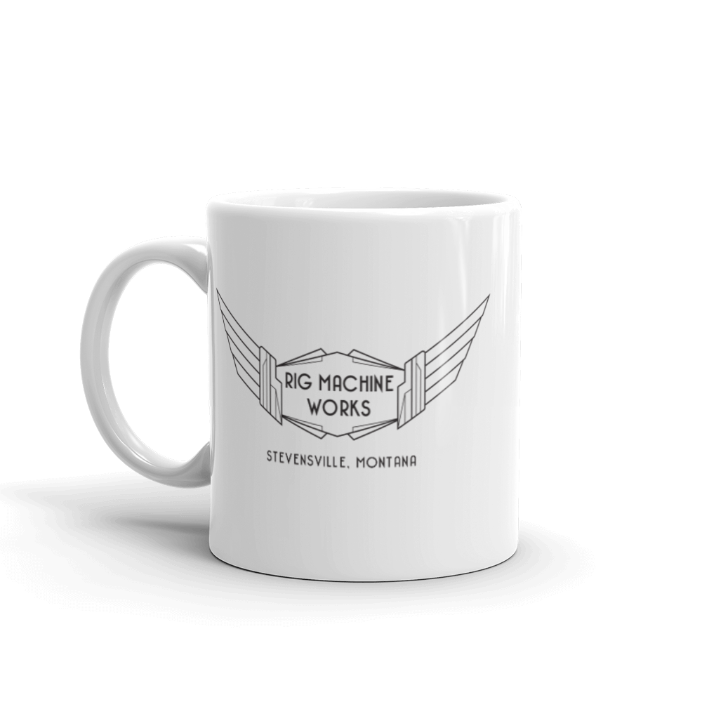 RMW DECO WINGS, White glossy mug