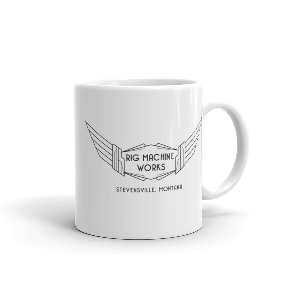 RMW DECO WINGS, White glossy mug