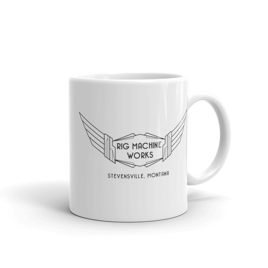 RMW DECO WINGS, White glossy mug